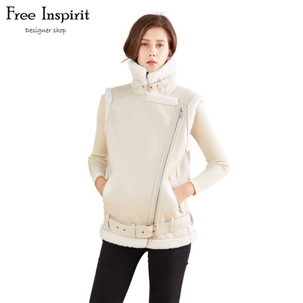 inspirit new fashion faux fur coat winter coat women waist one fur leather gilet women's jacket vest for women, Black;white
inspirit new fashion faux fur coat winter coat women waist one fur leather gilet women's jacket vest for women, Black;white