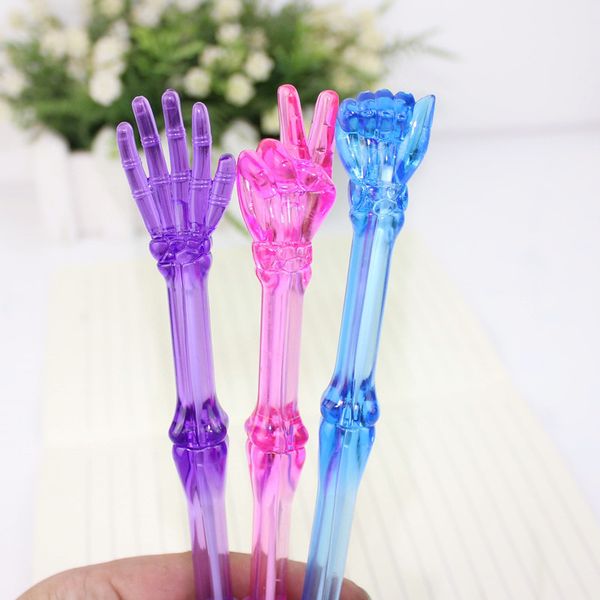 3pcs/pack creative simulation finger bones ballpoint pen funny transparent ball pen for kids novelty gift cute school stationery, Blue;orange
3pcs/pack creative simulation finger bones ballpoint pen funny transparent ball pen for kids novelty gift cute school stationery, Blue;orange