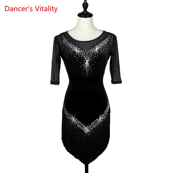 2018 fashion latin women dance dress girls rumba cha-cha skirt ballroom competition costume clothing lace rhinestone dance dress, Black;red
2018 fashion latin women dance dress girls rumba cha-cha skirt ballroom competition costume clothing lace rhinestone dance dress, Black;red