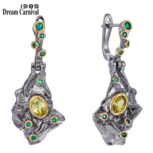 dreamcarnival1989 fall winter new stone age collection earrings for women ancient look olivine green zircon unique jewels we3987, Silver 
dreamcarnival1989 fall winter new stone age collection earrings for women ancient look olivine green zircon unique jewels we3987, Silver