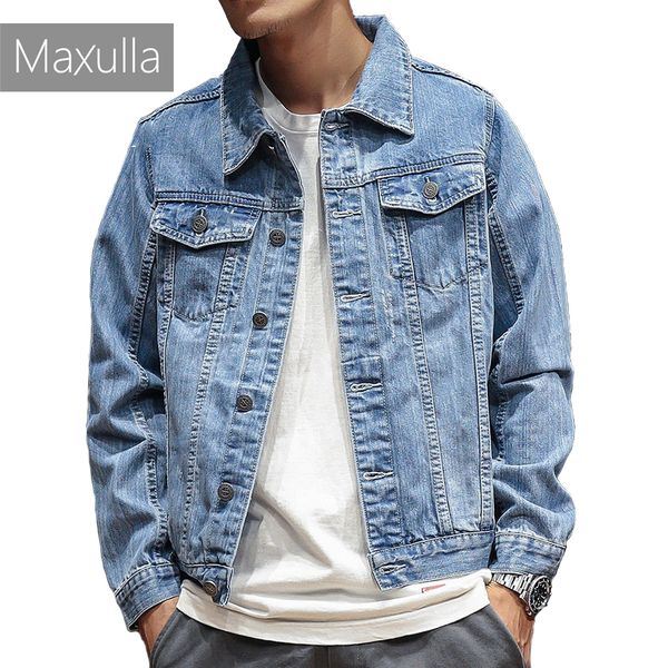 maxulla new denim jackets men long sleeve jean jackets outer wear streetwear coat denim jacket male street wear mla028, Black;brown
maxulla new denim jackets men long sleeve jean jackets outer wear streetwear coat denim jacket male street wear mla028, Black;brown