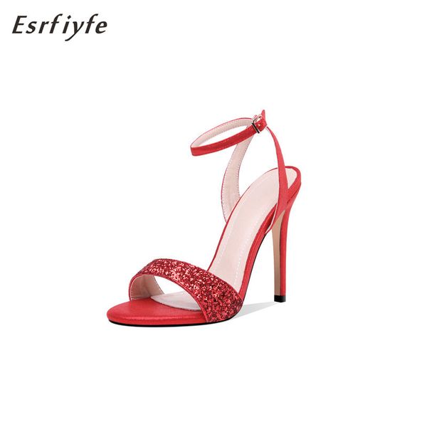 sandals esrfiyfe summer women high heels female buckle strap shallow bling shoes lady thin open toe party work, Black
sandals esrfiyfe summer women high heels female buckle strap shallow bling shoes lady thin open toe party work, Black