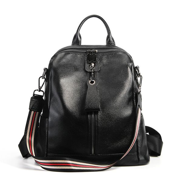 new design fashion women's backpack real natural cowskin shoulder bags black color female travel backpack large capacity
new design fashion women's backpack real natural cowskin shoulder bags black color female travel backpack large capacity