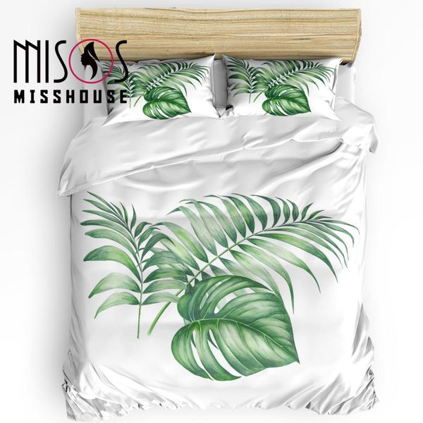 misshouse bedding sets tropical palm leaves watercolor plant home textile 3pcs duvet cover set comforter cover pillowcases
misshouse bedding sets tropical palm leaves watercolor plant home textile 3pcs duvet cover set comforter cover pillowcases
