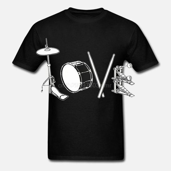 men's t-shirts love to drum - tee t-shirtknitted comfortable fabric, White;black
men's t-shirts love to drum - tee t-shirtknitted comfortable fabric, White;black