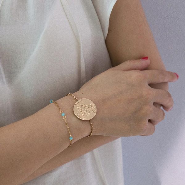 fashion women's jewelry creative chain embossed geometry personality letter round crystal variety ladies bracelet, Golden;silver
fashion women's jewelry creative chain embossed geometry personality letter round crystal variety ladies bracelet, Golden;silver