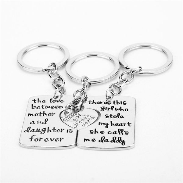 dad daughter mother pendant necklace 3pcs keychain family mother's day father's day keyring gift jewelry father mom necklaces, Silver
dad daughter mother pendant necklace 3pcs keychain family mother's day father's day keyring gift jewelry father mom necklaces, Silver