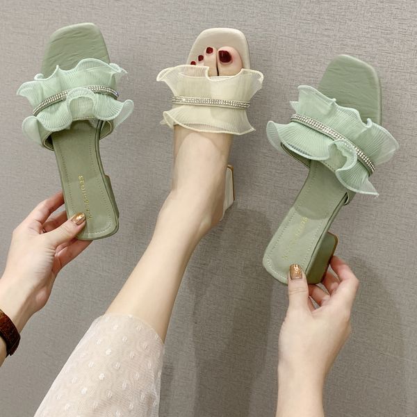 shoes womens slippers outdoor slides med pantofle square heel jelly flip flops summer soft 2020 block glitter floral hoof heels, Black
shoes womens slippers outdoor slides med pantofle square heel jelly flip flops summer soft 2020 block glitter floral hoof heels, Black