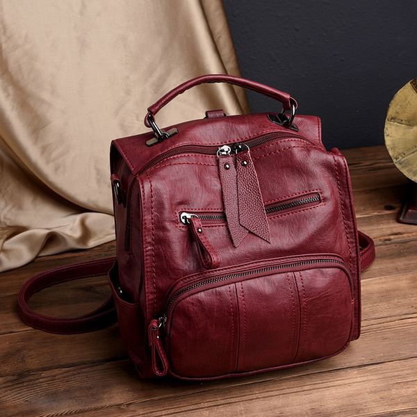 lanyibaige 2018women backpack female casual multifunction school bag designer leather shoulder bag women travel backpack mochila
lanyibaige 2018women backpack female casual multifunction school bag designer leather shoulder bag women travel backpack mochila