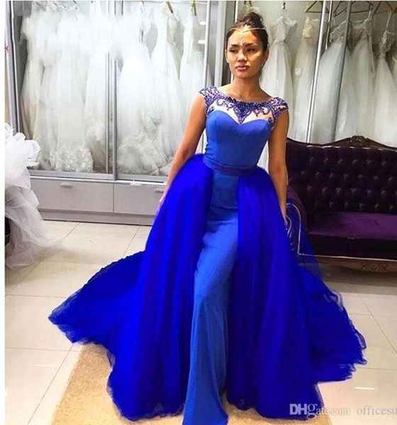 royal blue mermaid evening dresses with detachable train long beadings jewel neck formal dresses evening party wear vestidos de fiesta, Black;red
royal blue mermaid evening dresses with detachable train long beadings jewel neck formal dresses evening party wear vestidos de fiesta, Black;red