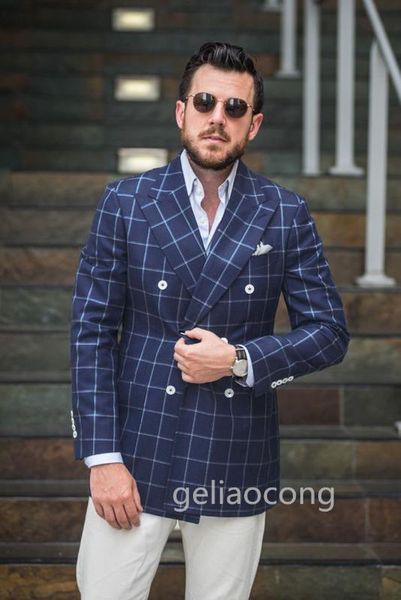 blue plaid wedding groom dress blazer men spring new double breasted tuxedo suit blazer male party stage prom hombre, White;black
blue plaid wedding groom dress blazer men spring new double breasted tuxedo suit blazer male party stage prom hombre, White;black