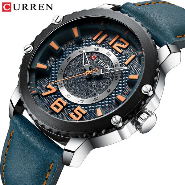 new curren casual leather watch for men style sport quartz wristwatches relojes hombre unique design clock male watches, Slivery;brown
new curren casual leather watch for men style sport quartz wristwatches relojes hombre unique design clock male watches, Slivery;brown