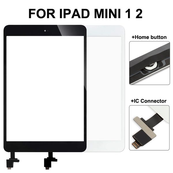 for ipad mini 1 mini 2 touch screen panel digitizer glass panel lens sensor repair + ic +home button flex ing
for ipad mini 1 mini 2 touch screen panel digitizer glass panel lens sensor repair + ic +home button flex ing