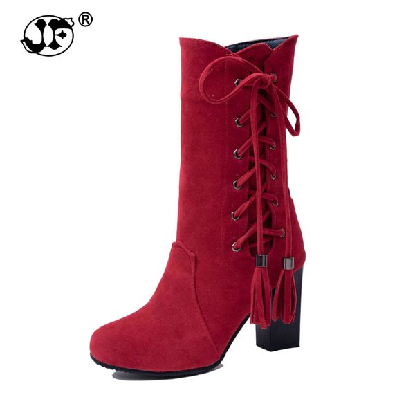 fashion large size 32-45 high heel boots women shoes woman zip up shoelace winter boots fringe footwear party bottine 856, Black
fashion large size 32-45 high heel boots women shoes woman zip up shoelace winter boots fringe footwear party bottine 856, Black
