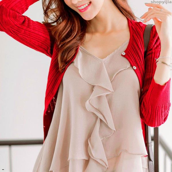new tight cardigan women spring women's korean autumn sweater slim waist round neck short cardigan jacket, White
new tight cardigan women spring women's korean autumn sweater slim waist round neck short cardigan jacket, White