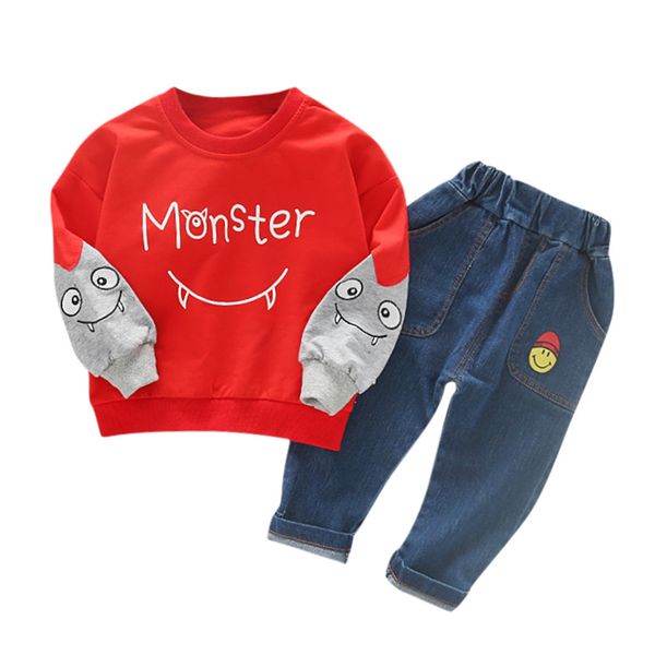 child kids winter boys cartoon letter long sleeve cowboy pants outfits set y716, White
child kids winter boys cartoon letter long sleeve cowboy pants outfits set y716, White