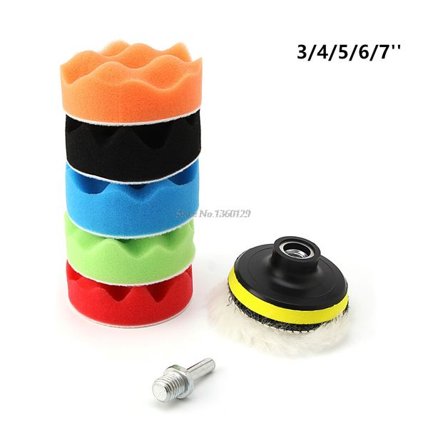 8pcs/set car polishing pad 3/4/5/6/7 inch sponge buffing waxing boat car polish buffer drill wheel polisher removes scratches
8pcs/set car polishing pad 3/4/5/6/7 inch sponge buffing waxing boat car polish buffer drill wheel polisher removes scratches