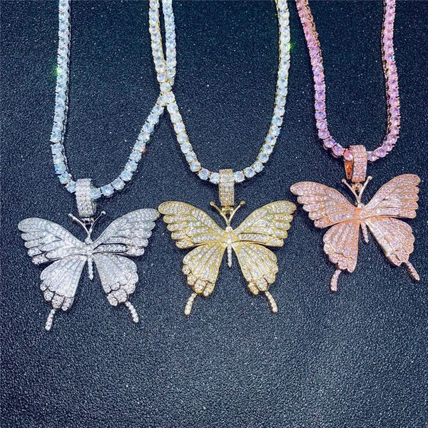 men women ale punk jewelry gold plated cz stone butterfly pendant with cz tennis chain jewelry gift for friend wholesale, Silver
men women ale punk jewelry gold plated cz stone butterfly pendant with cz tennis chain jewelry gift for friend wholesale, Silver