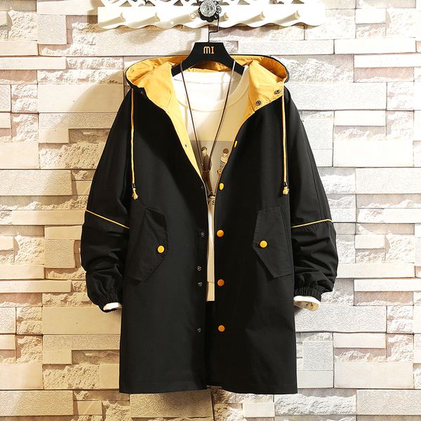 men's jackets 2021 autumn trend japanese youth fashion street long tooling loose hip hop hooded color matching wild casual jacket, Black;brown
men's jackets 2021 autumn trend japanese youth fashion street long tooling loose hip hop hooded color matching wild casual jacket, Black;brown
