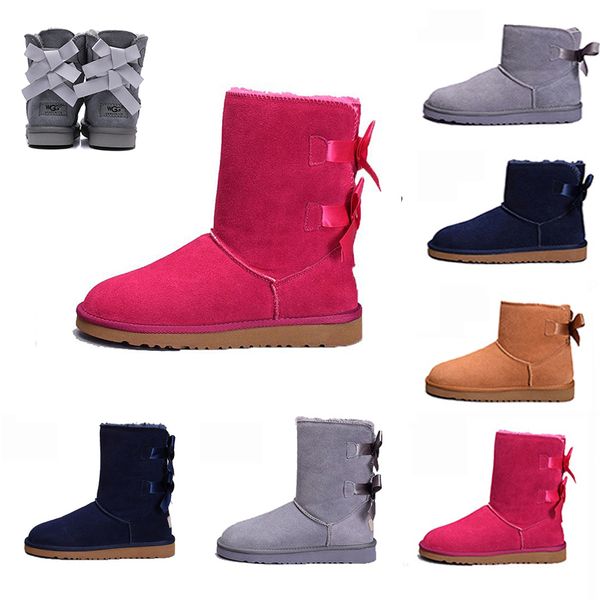 soft wgg bow rosette bow-knot knee boots half ankle boots australia black grey chestnut navy blue red brown women girl snow boots us5-10 
soft wgg bow rosette bow-knot knee boots half ankle boots australia black grey chestnut navy blue red brown women girl snow boots us5-10