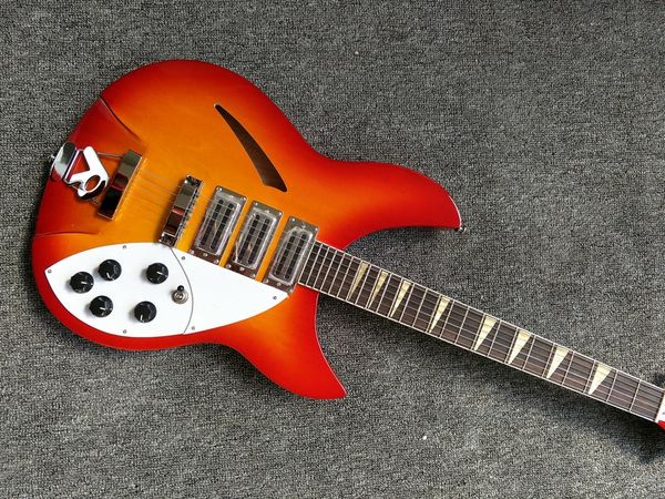 deluxe ric cherry burst 360 6 strings electric guitar semi hollow body, yellow inlay 5 knobs
deluxe ric cherry burst 360 6 strings electric guitar semi hollow body, yellow inlay 5 knobs