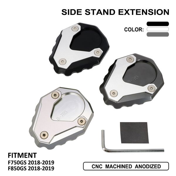 motorcycle kickstand side foot stand extension pad support plate enlarge stand for f750gs f850gs 2018-2019
motorcycle kickstand side foot stand extension pad support plate enlarge stand for f750gs f850gs 2018-2019