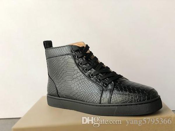 designer sneakers studded spikes shoes mens trainers red7 bottom mens flat shoes glitter graffiti party wedding shoes 20 color sz us 13, Black
designer sneakers studded spikes shoes mens trainers red7 bottom mens flat shoes glitter graffiti party wedding shoes 20 color sz us 13, Black