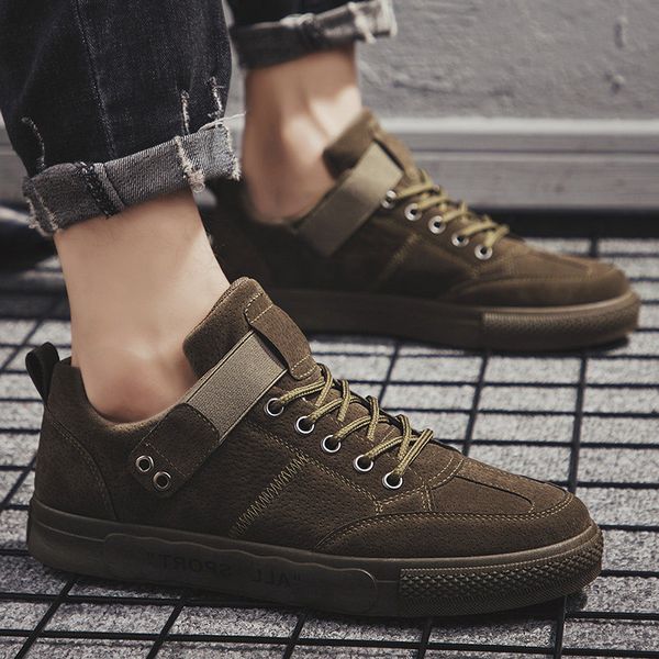 fashion casual board pu shoes skate men 50% shoes flat rope soled footwear solid sneakers fall spring rugged ulzzang plimsolls color qroqe, Black
fashion casual board pu shoes skate men 50% shoes flat rope soled footwear solid sneakers fall spring rugged ulzzang plimsolls color qroqe, Black