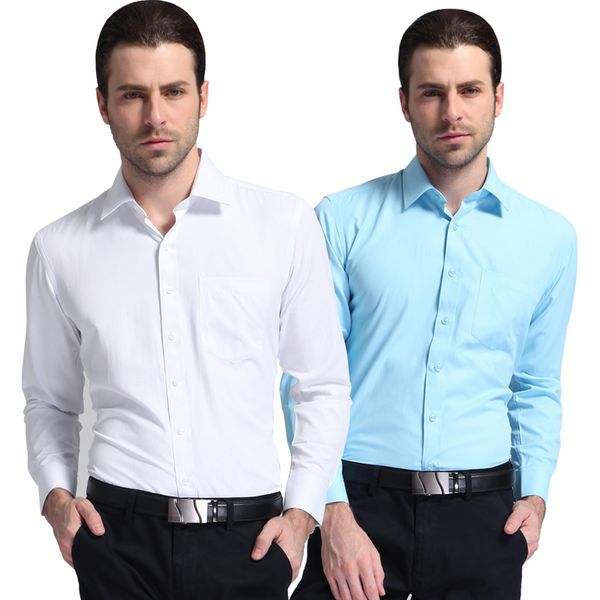 2018 brand new men dress shirts long sleeve classic solid man social shirt regular fit non-iron white shirt camisa masculina, White;black
2018 brand new men dress shirts long sleeve classic solid man social shirt regular fit non-iron white shirt camisa masculina, White;black