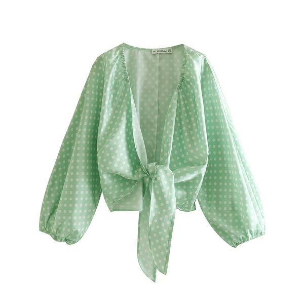 new women fashion polka dot print casual short blouse sweet lantern sleeve knotted shirt chic blusas female chemise ls3723, White
new women fashion polka dot print casual short blouse sweet lantern sleeve knotted shirt chic blusas female chemise ls3723, White