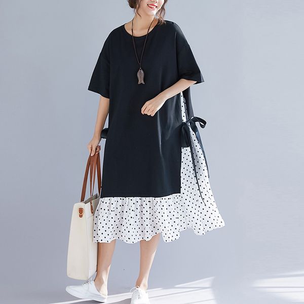 woman clothes women dresses plus size women dress sundress fashion dot cotton female lady vestidos spliced black loose beach dress 2019, Black;gray
woman clothes women dresses plus size women dress sundress fashion dot cotton female lady vestidos spliced black loose beach dress 2019, Black;gray