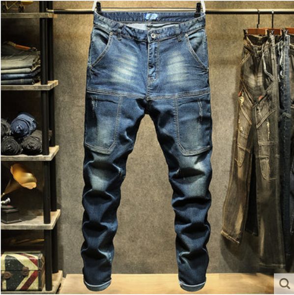 the blue many young man straight cultivate one's morality leisure trousers pocket jeans popular logo tooling feet haroun pants
the blue many young man straight cultivate one's morality leisure trousers pocket jeans popular logo tooling feet haroun pants