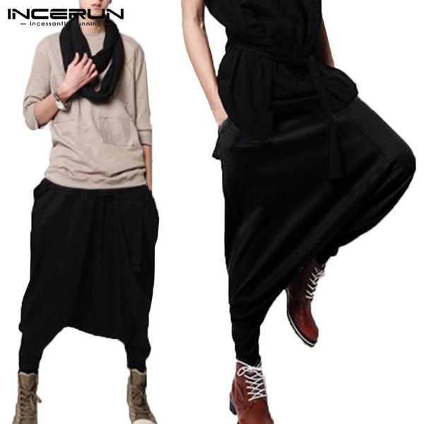 stylish mens harem pants drop crotch cross-pants baggy man trousers pantalones fitness joggers sweatpants fashion mens clothes, Black
stylish mens harem pants drop crotch cross-pants baggy man trousers pantalones fitness joggers sweatpants fashion mens clothes, Black