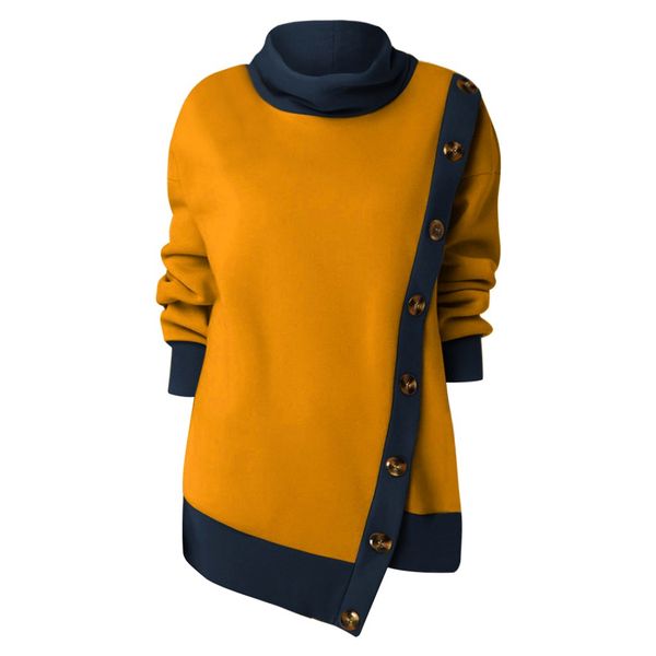 fashion women plus size button splice hoodies mujer ladies solid color long sleeve round neck sweatshirt moletom com capuz, Black
fashion women plus size button splice hoodies mujer ladies solid color long sleeve round neck sweatshirt moletom com capuz, Black
