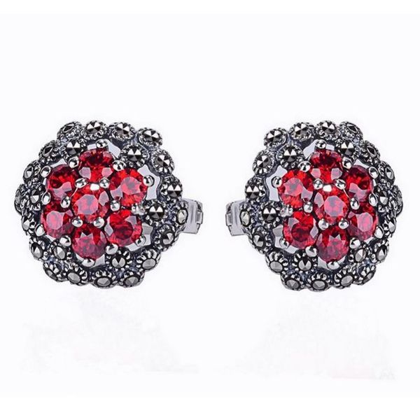 jade angel thai silver jewelry 925 silver black onyx garnet marcasite stud earrings birthday gift valentine's day gift, Golden;silver
jade angel thai silver jewelry 925 silver black onyx garnet marcasite stud earrings birthday gift valentine's day gift, Golden;silver