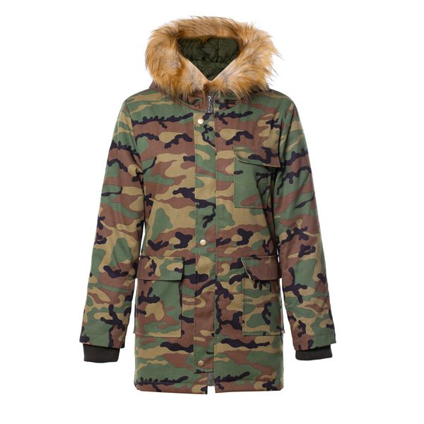 2019 new women's luxurious large raccon fur collar hooded coat camouflage parkas warm outwear winter jacket#y4, Black
2019 new women's luxurious large raccon fur collar hooded coat camouflage parkas warm outwear winter jacket#y4, Black