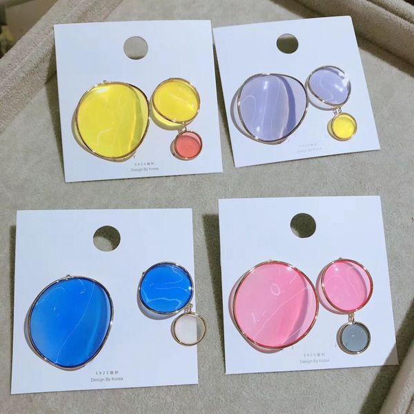 mengjiqiao 2019 new summer colorful acrylic oval drop earrings for women asymmetric drop glaze pendientes holiday jewelry, Silver
mengjiqiao 2019 new summer colorful acrylic oval drop earrings for women asymmetric drop glaze pendientes holiday jewelry, Silver