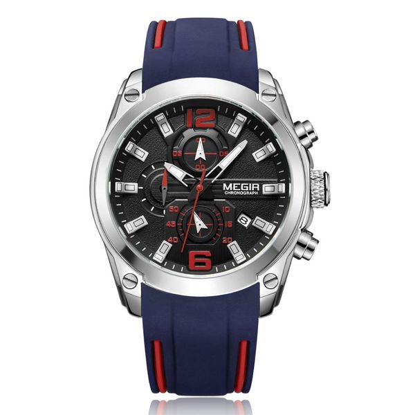 megir sport watch multi-function timekeeping calendar stainless steel back luminous running men's watch, Slivery;brown
megir sport watch multi-function timekeeping calendar stainless steel back luminous running men's watch, Slivery;brown