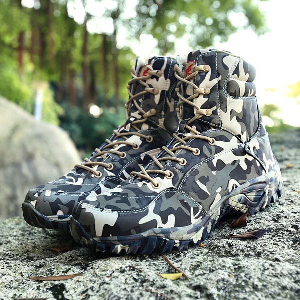army men boots winter lace up waterproof outdoor shoes breathable canvas camouflage tactical combat desert ankle boots, Black
army men boots winter lace up waterproof outdoor shoes breathable canvas camouflage tactical combat desert ankle boots, Black