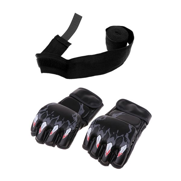 set of 2 half-finger boxing fight sparring punching wrist bands combat boxing training hand bandage grappling wrap, Black;green
set of 2 half-finger boxing fight sparring punching wrist bands combat boxing training hand bandage grappling wrap, Black;green