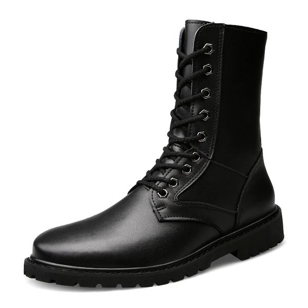 retro combat boots british style real leather boots charm low heels men, Black
retro combat boots british style real leather boots charm low heels men, Black