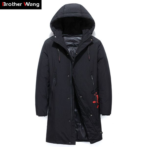 2019 winter new men's white duck down long down jacket hooded warm fashion casual coat male brand thicken parka clothing, Black
2019 winter new men's white duck down long down jacket hooded warm fashion casual coat male brand thicken parka clothing, Black