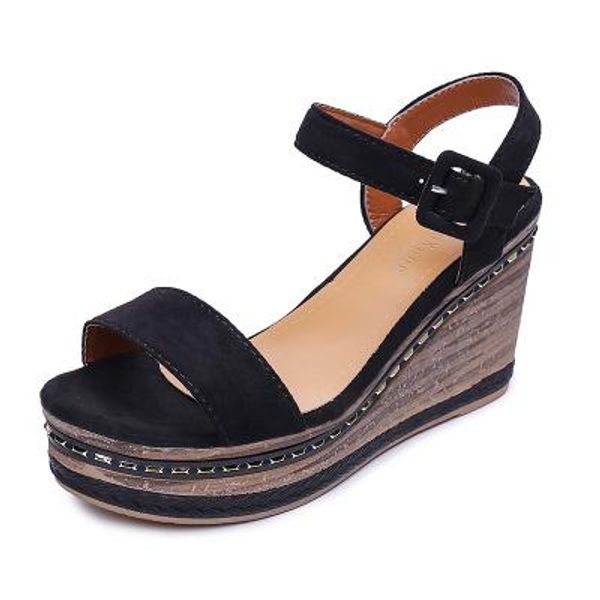 unique 2019 shoes pu base muffin in front of back trip bring waterproof platform rubber, Black
unique 2019 shoes pu base muffin in front of back trip bring waterproof platform rubber, Black
