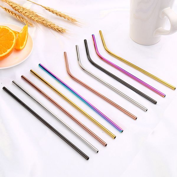 6*215mm 6*266mm stainless steel straw bent and straight reusable colorful straw drinking metal straws cleaner brush bar drinking tool
6*215mm 6*266mm stainless steel straw bent and straight reusable colorful straw drinking metal straws cleaner brush bar drinking tool