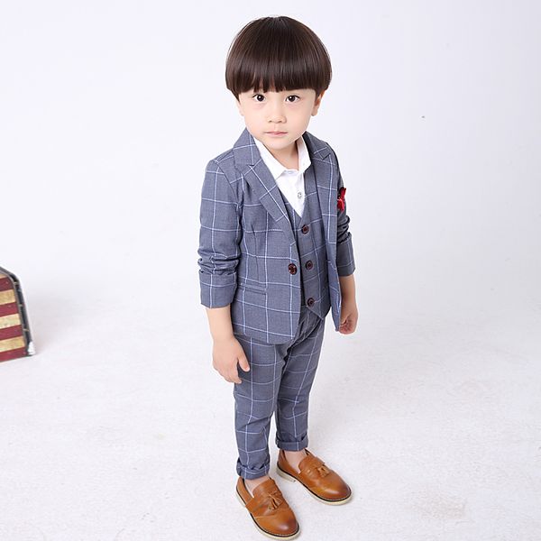 flower boys formal tuxedos jacket vest pants tie school kids clothing baby boys formal suit blazers plaid children wedding suits, White
flower boys formal tuxedos jacket vest pants tie school kids clothing baby boys formal suit blazers plaid children wedding suits, White