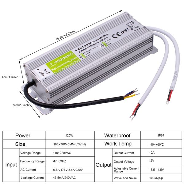 waterproof switching power supply ac to dc 12v power adapter 10w 20w 30w 50w 60w 80w 100w 120w 150w outdoor power supply us stock
waterproof switching power supply ac to dc 12v power adapter 10w 20w 30w 50w 60w 80w 100w 120w 150w outdoor power supply us stock