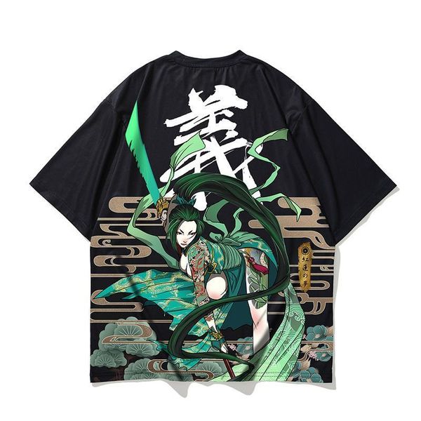 summer new national tide men t-shirt chinese style creative personality printed round neck five-point sleeve loose couple, White;black
summer new national tide men t-shirt chinese style creative personality printed round neck five-point sleeve loose couple, White;black
