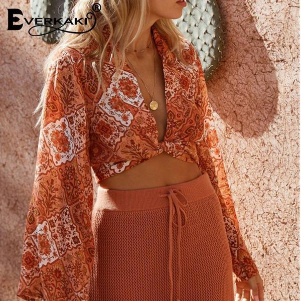 everkaki boho gypsy print blouse women bow tied long sleeve v neck bohemian short blouses female 2019 summer new, White
everkaki boho gypsy print blouse women bow tied long sleeve v neck bohemian short blouses female 2019 summer new, White