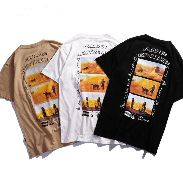 мужские египетского гора птица напечатано повседневный t-рубашки хип-хоп свободного покроя с коротким рукавом футболки мужской моды топы тро, White;black 
мужские египетского гора птица напечатано повседневный t-рубашки хип-хоп свободного покроя с коротким рукавом футболки мужской моды топы тро, White;black