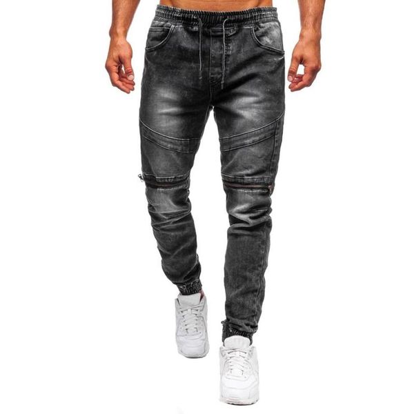 cloudstyle new men's jeans slim feet pencil pants business casual tether stitching beam feet jeans homme regular trousers, Blue
cloudstyle new men's jeans slim feet pencil pants business casual tether stitching beam feet jeans homme regular trousers, Blue